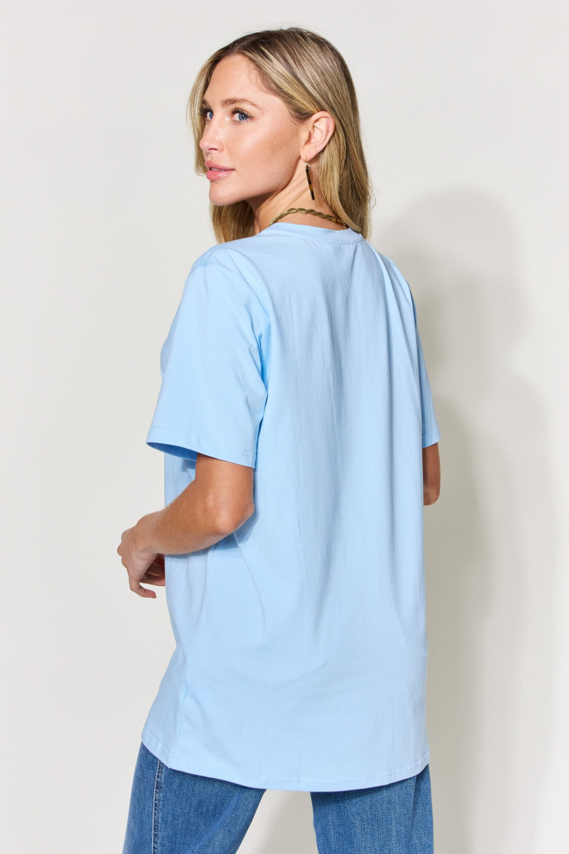 Simply Love Full Size Letter Graphic Round Neck Short Sleeve T-Shirt