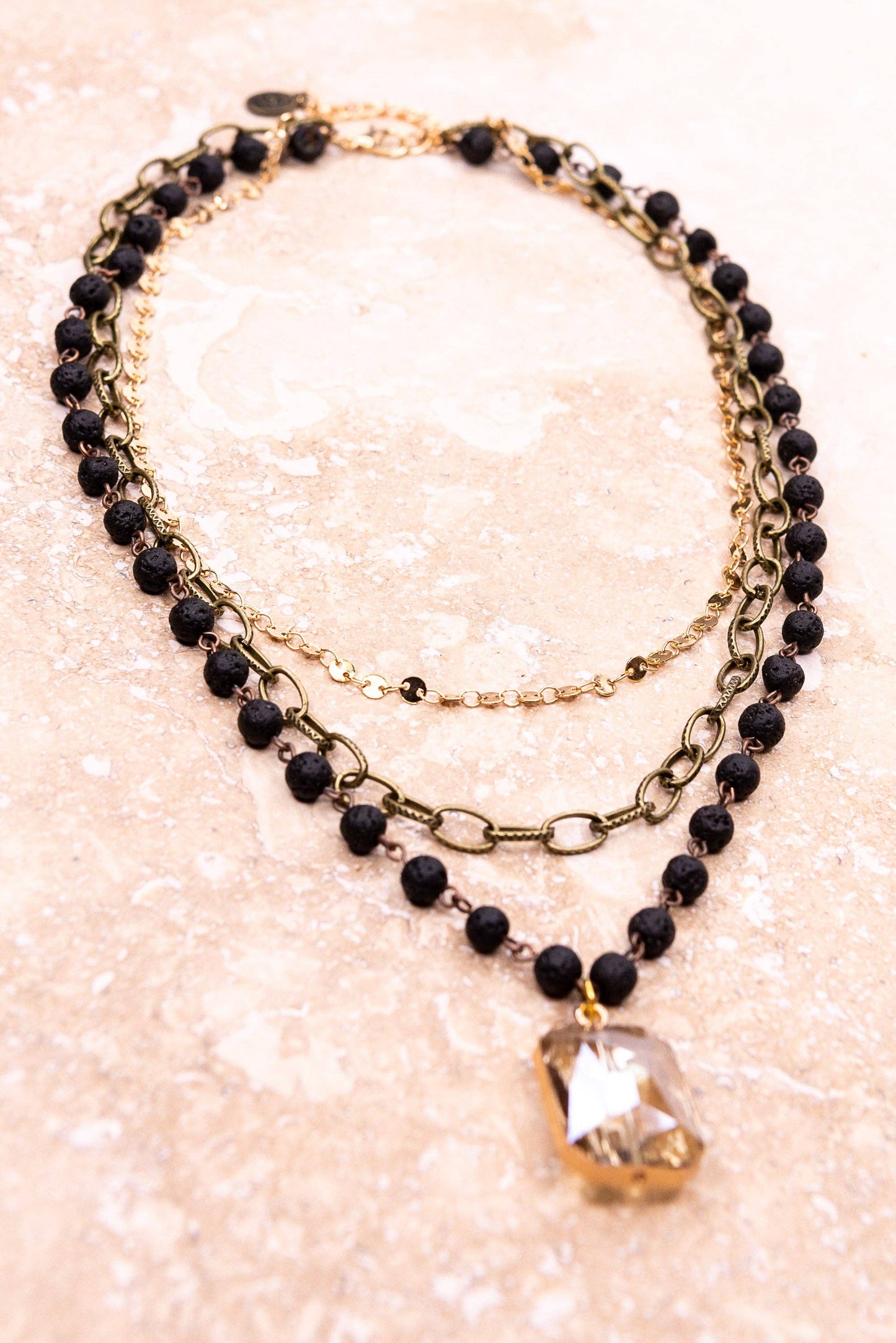 Hannah Necklace in  Tri-color