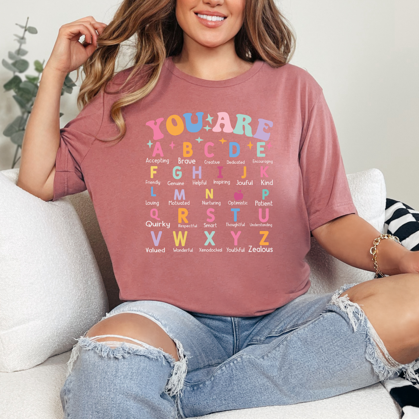 You Are Alphabet Graphic Tee - Teacher Tshirt