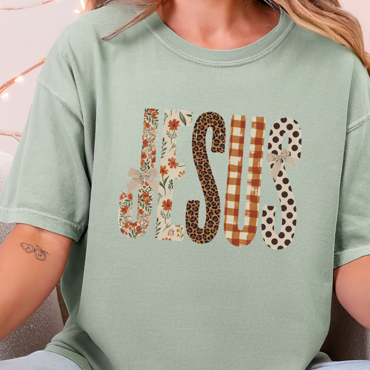 Fall Jesus Graphic Tee - Faith Tshirt