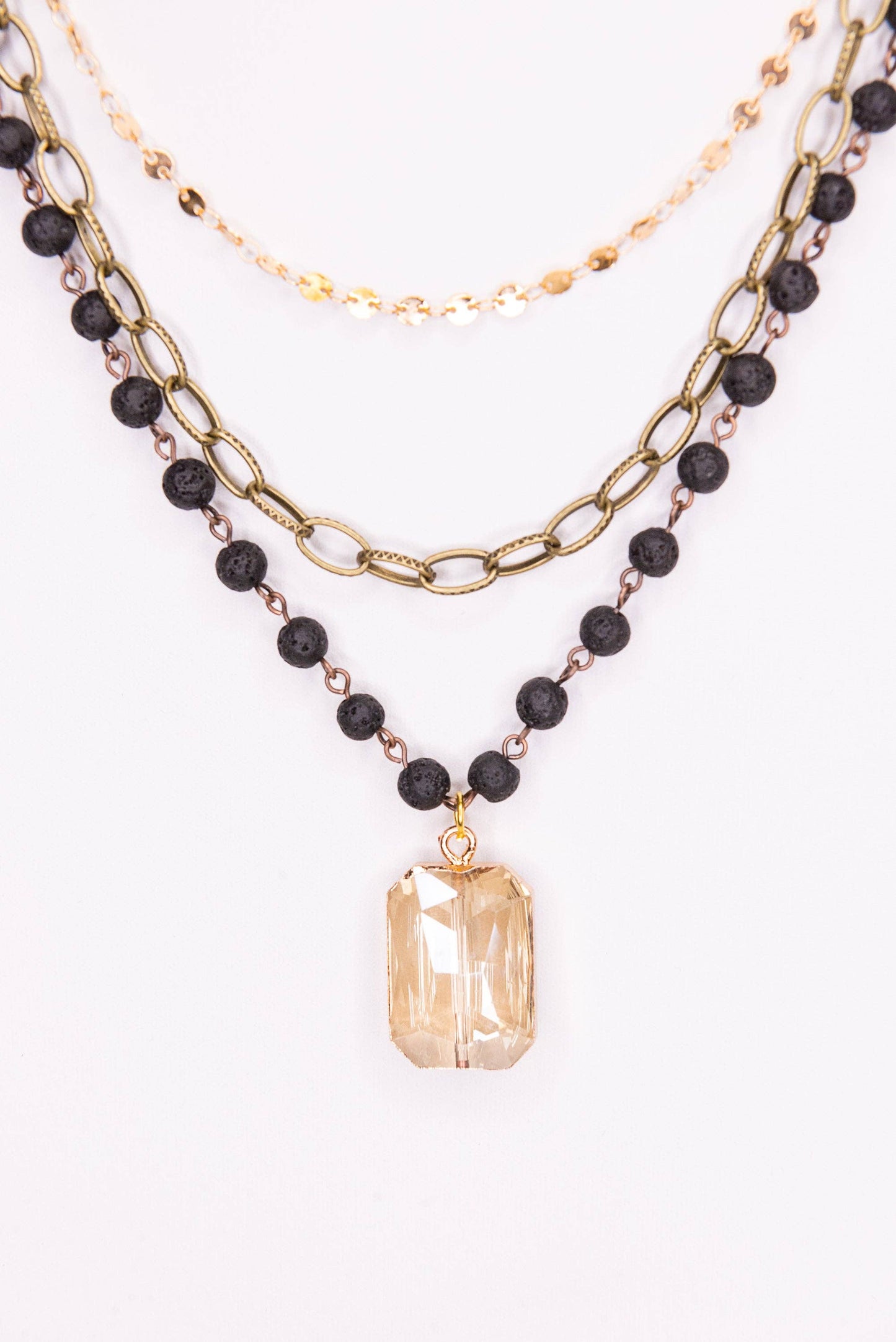Hannah Necklace in  Tri-color
