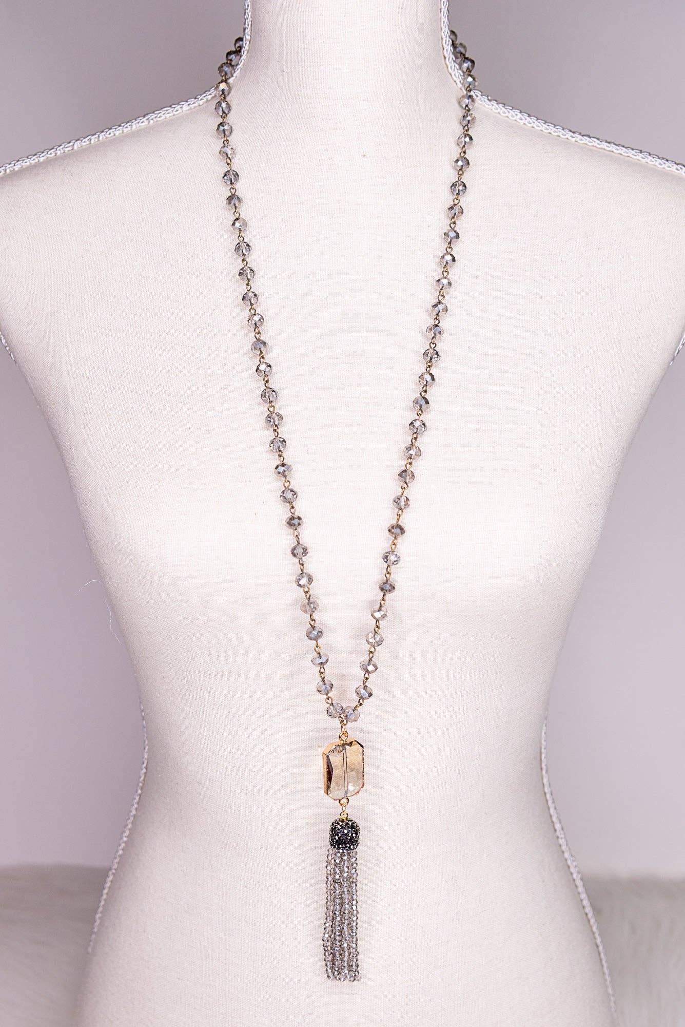 Athena Necklace in Smoke