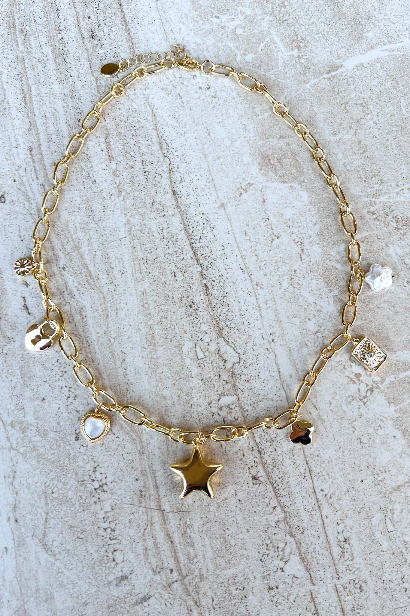 Puffy Star Charm Necklace