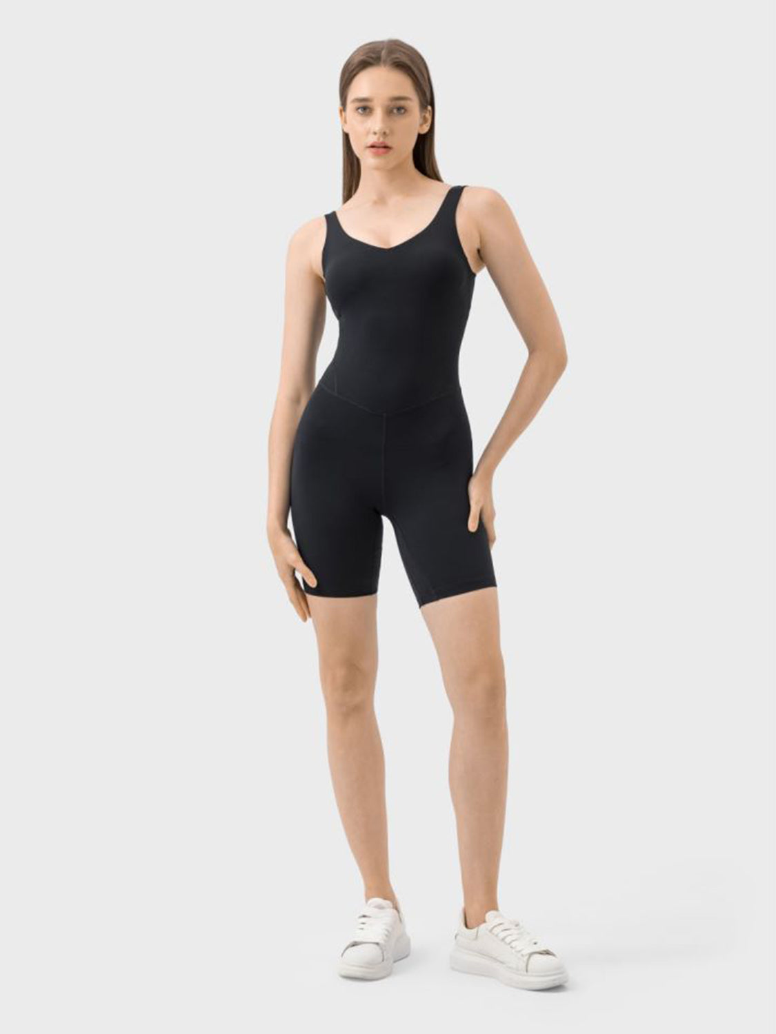 Wide Strap Active Romper