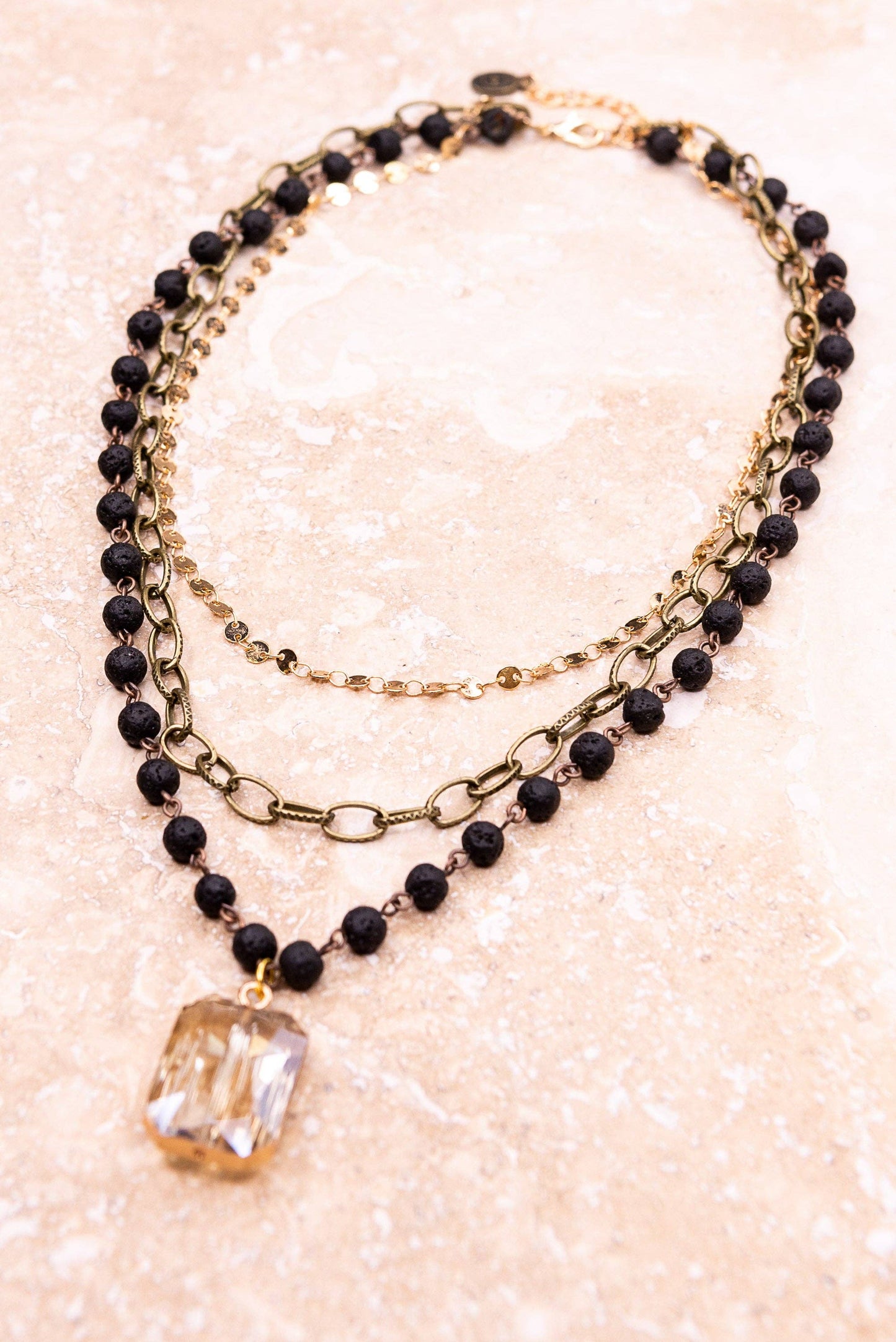 Hannah Necklace in  Tri-color