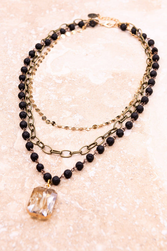 Hannah Necklace in  Tri-color