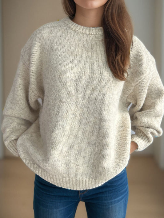 Round Neck Long Sleeve Sweater