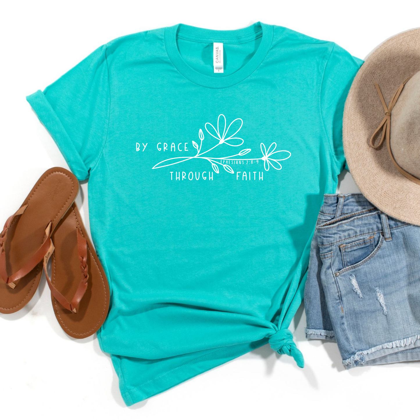 By Grace Through Faith Graphic Tee