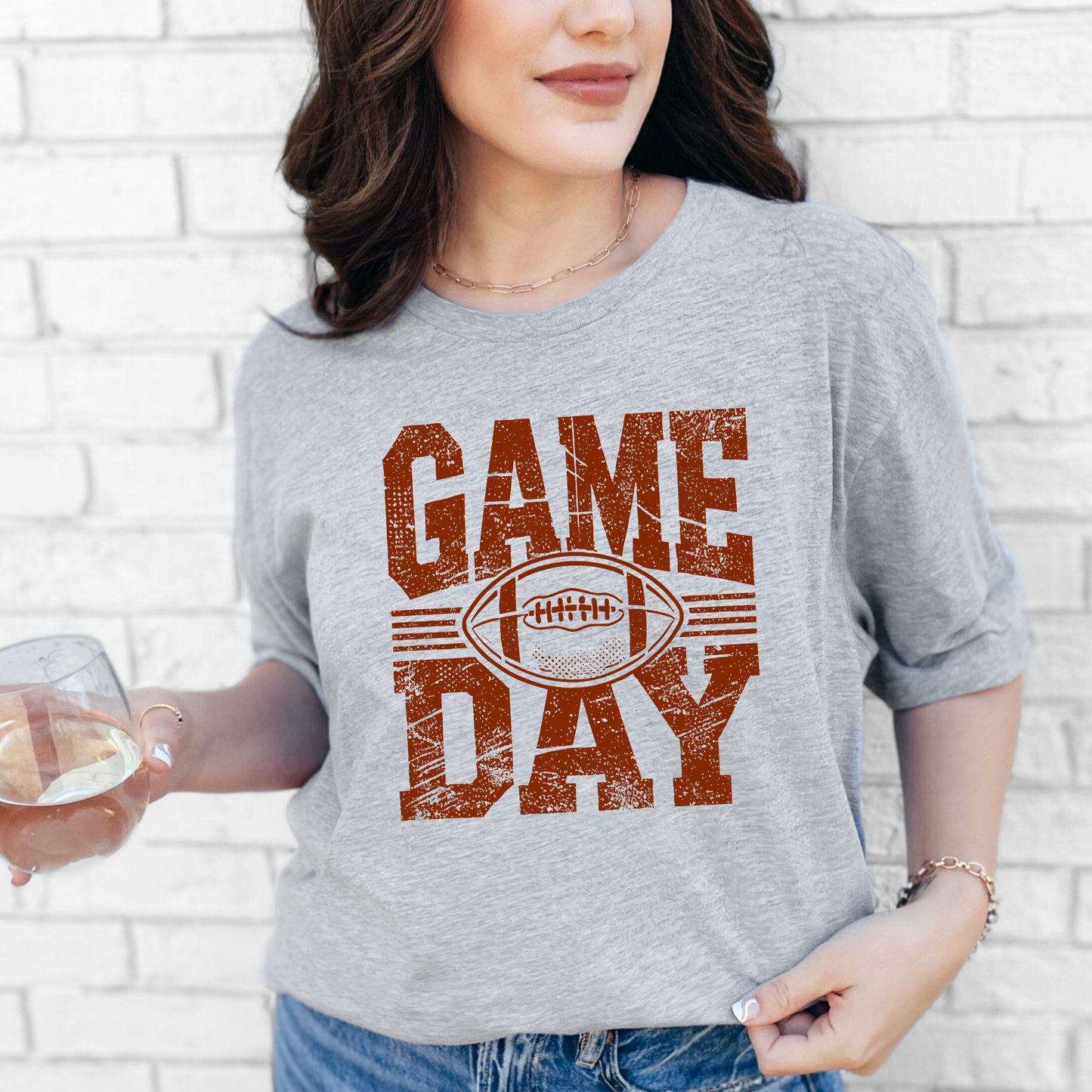 Vintage Game Day Graphic Tee - Football Tshirt