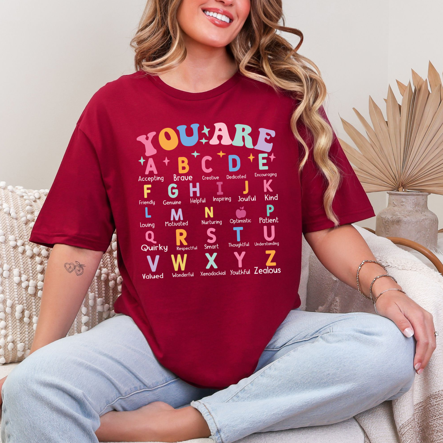 You Are Alphabet Graphic Tee - Teacher Tshirt