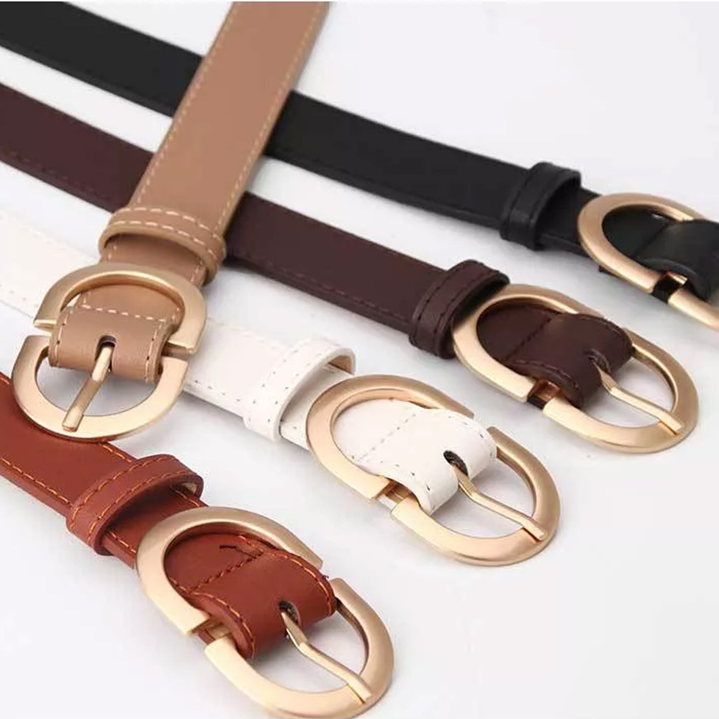 Kay Stylish Vegan Leather Women's Belt | 4 Colors