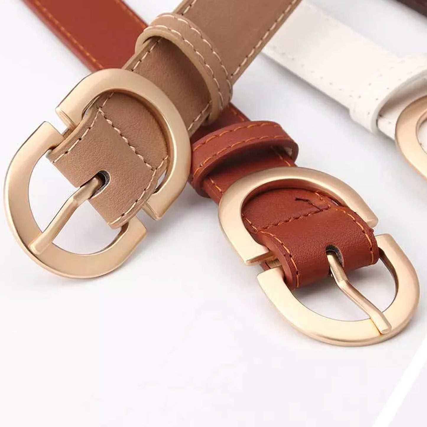 Kay Stylish Vegan Leather Women's Belt | 4 Colors