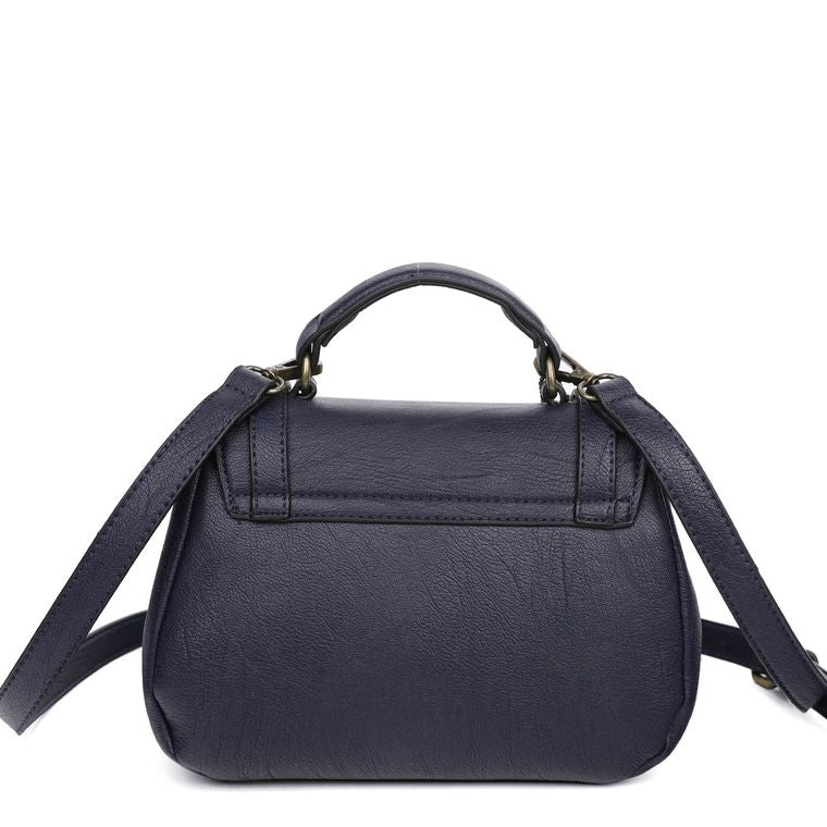 The Linda Satchel - Navy Blue