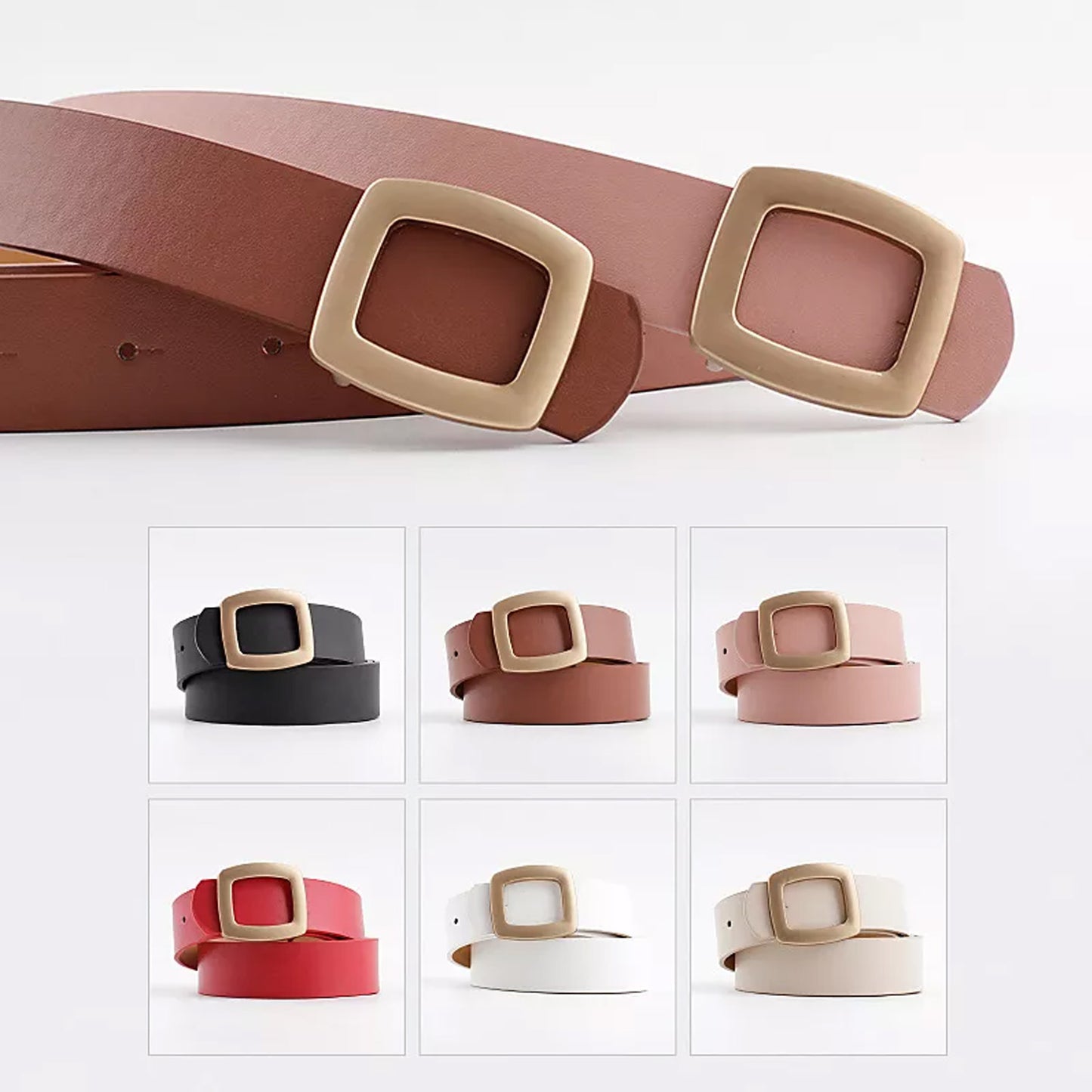Susie Retro Vegan Leather Women's Belt | 6 Colors