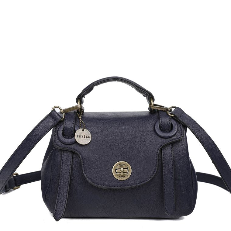 The Linda Satchel - Navy Blue